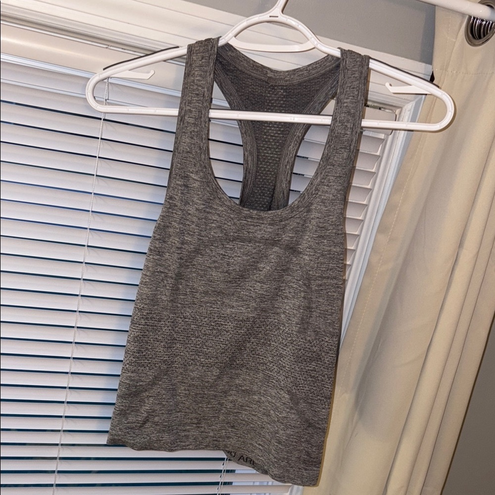 gray Lululemon racerback tank top